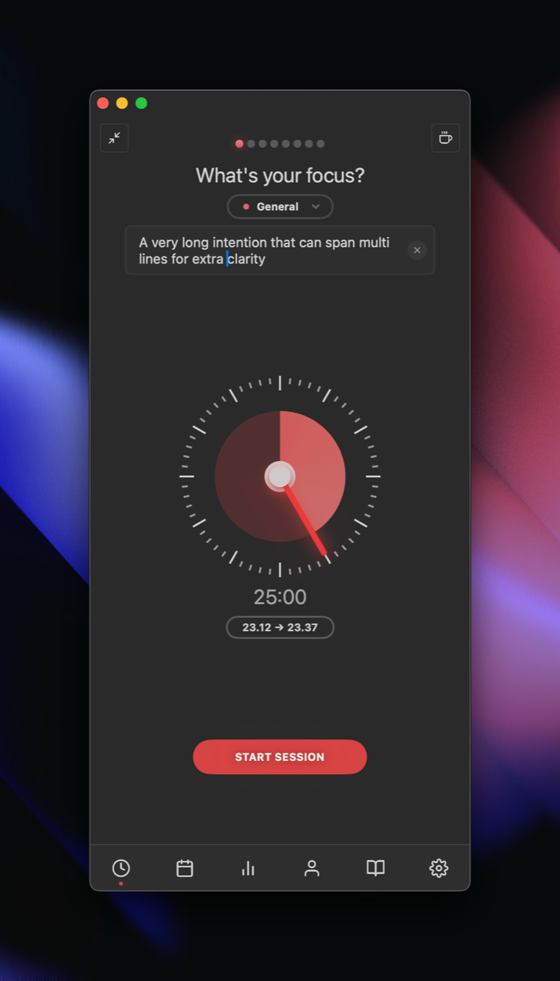 Growing intention textfield